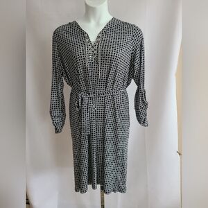 MICHAEL KORS 1x black and white dress